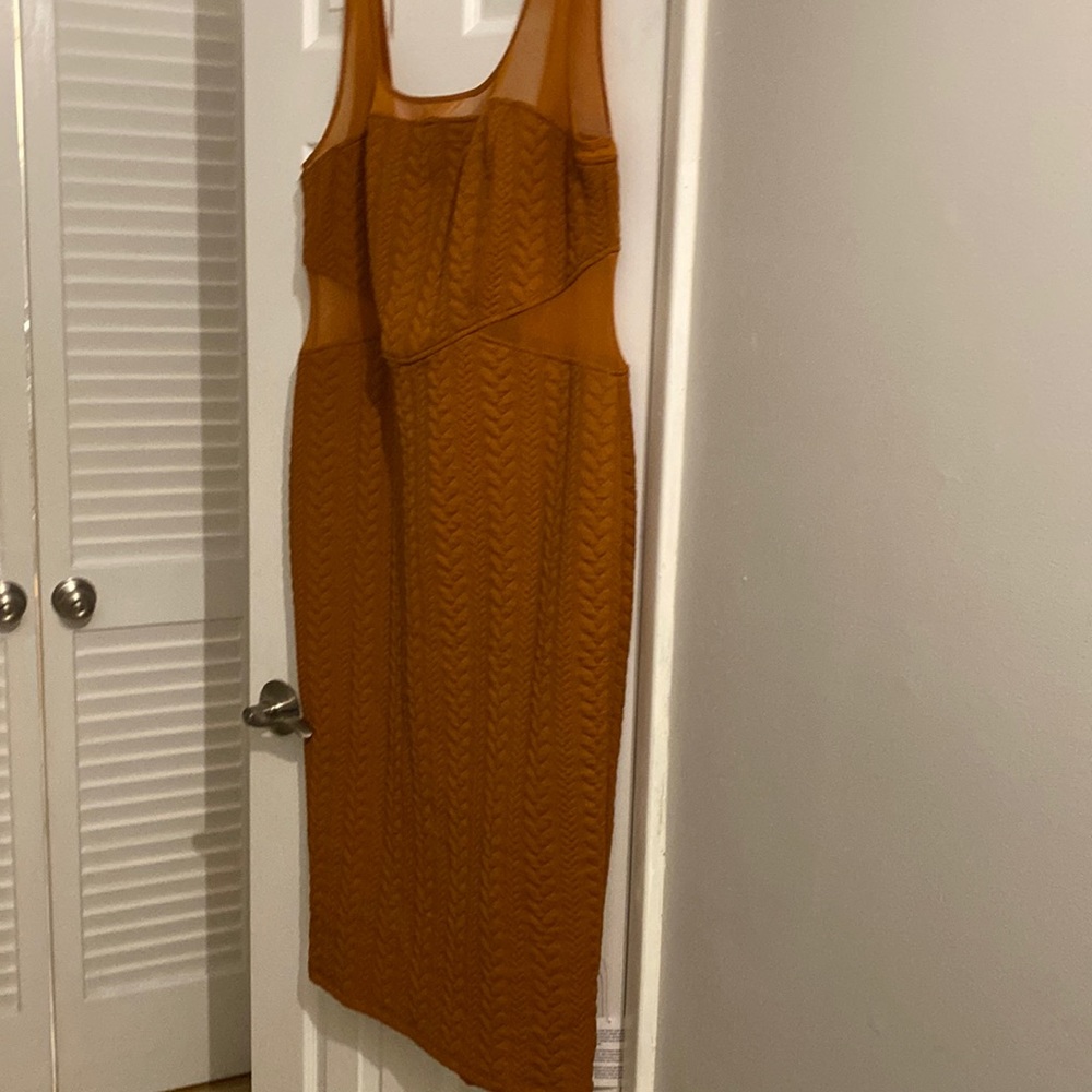 Beige Two Strap Dress